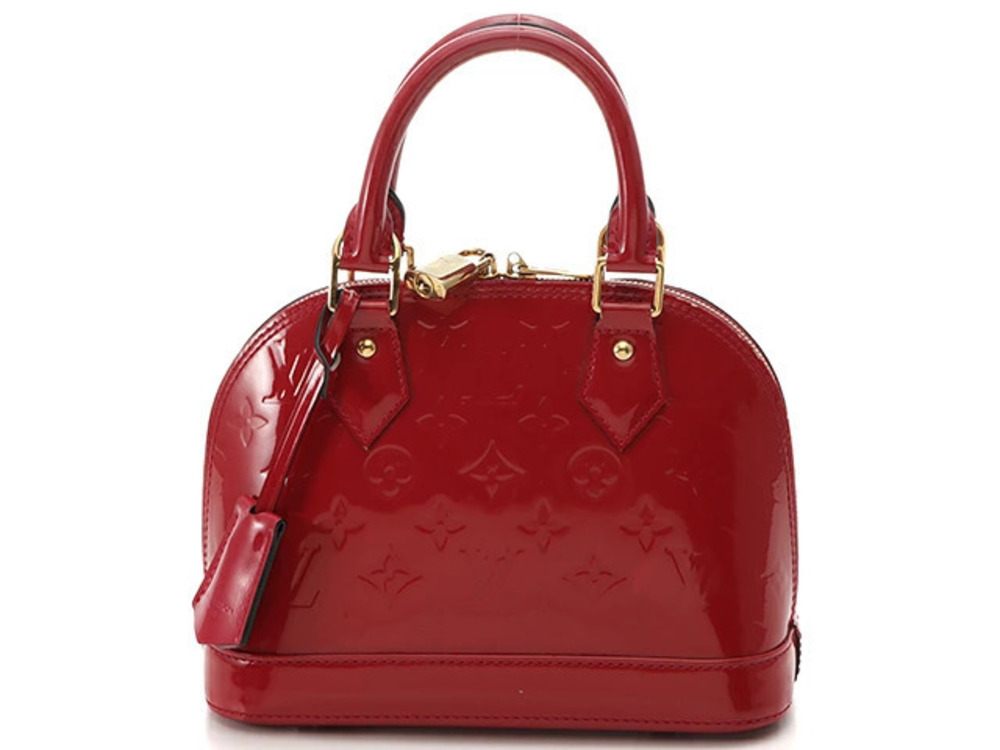 LOUIS VUITTON Alma Vernis Pomme d Amour Handbag